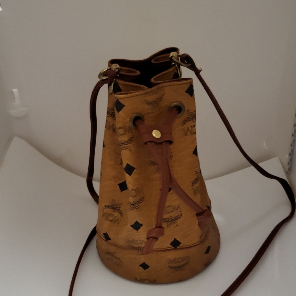 Mcm mini bucket bag